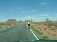 Riding Through Monument Valley, Race Across America 2006