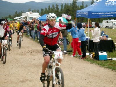 Nate Whitman Leads Lance Armstrong at the 2008 Leadville 100