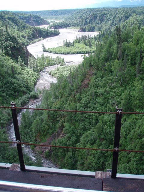 Looking Down 292 Feet from the Hurricane Gulch Bridge