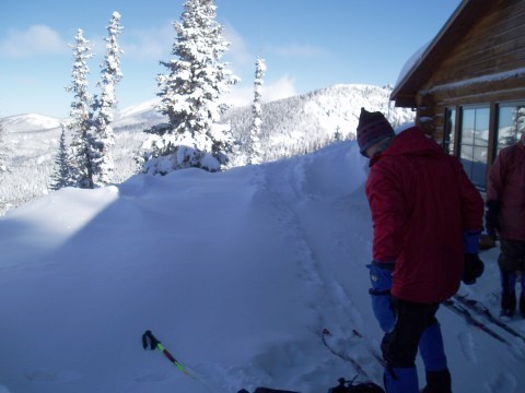 Deck of Eisemn Hut and Gore Range