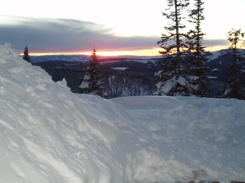 Sunset from the Eiseman Hut