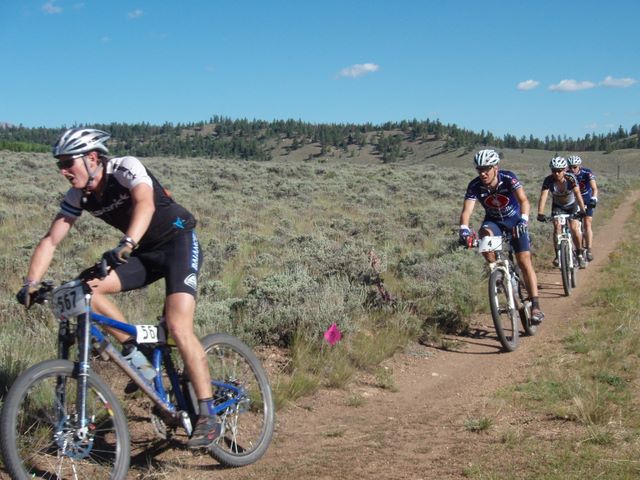 Leadville 100 Bottom of Columbine Climb Outbound