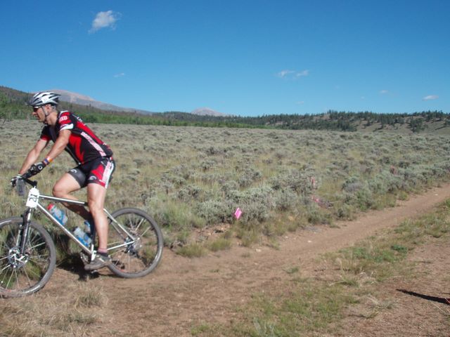 Leadville 100 Bottom of Columbine Climb Outbound