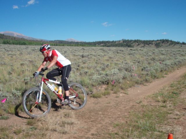 Leadville 100 Bottom of Columbine Climb Outbound