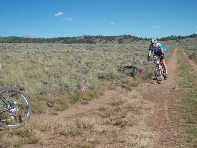 Leadville 100 Bottom of Columbine Climb Outbound