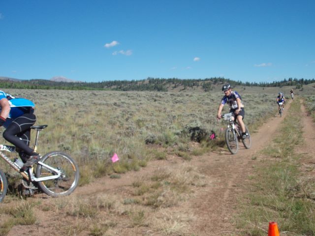 Leadville 100 Bottom of Columbine Climb Outbound