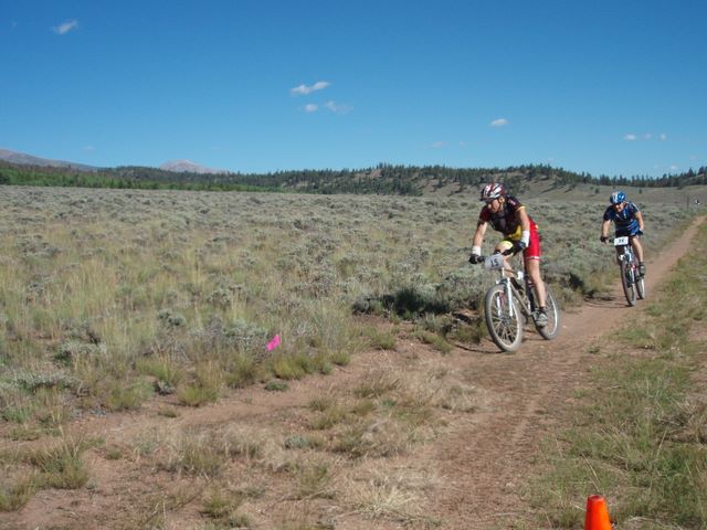 Leadville 100 Bottom of Columbine Climb Outbound