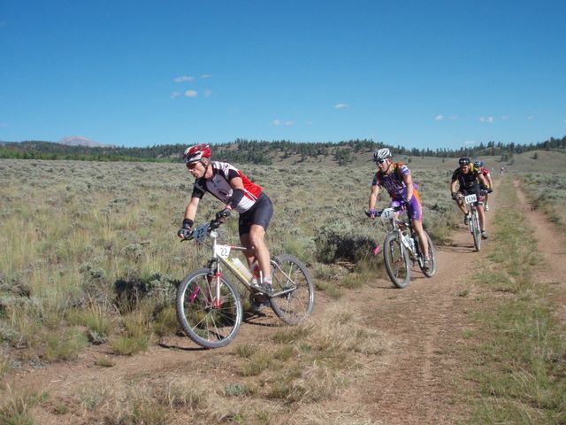 Leadville 100 Bottom of Columbine Climb Outbound