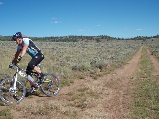 Leadville 100 Bottom of Columbine Climb Outbound