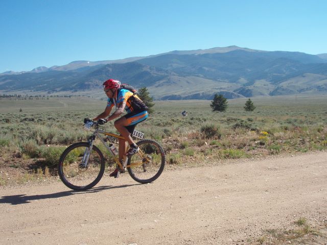 Leadville 100 Bottom of Columbine Climb Outbound