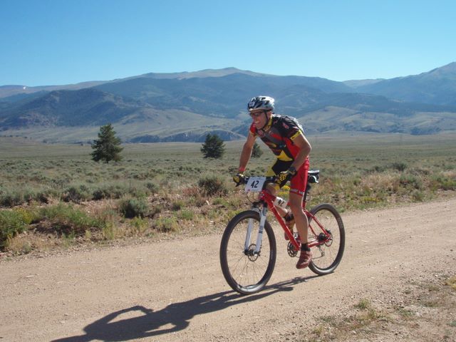 Leadville 100 Bottom of Columbine Climb Outbound