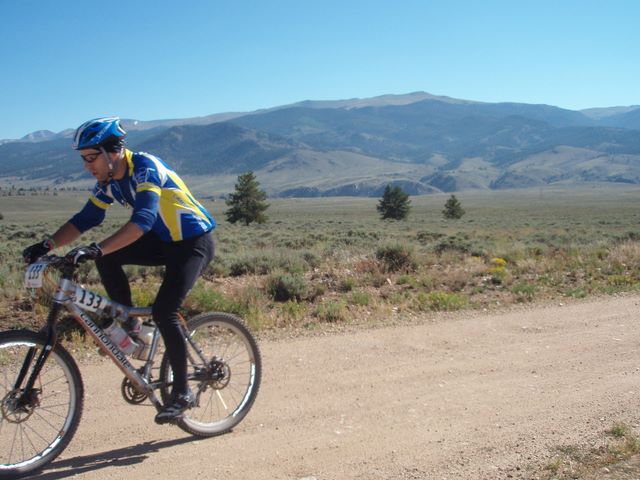 Leadville 100 Bottom of Columbine Climb Outbound