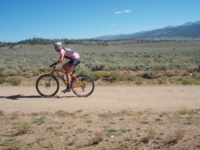 Leadville 100 Bottom of Columbine Climb Outbound