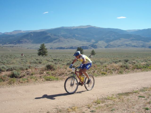 Leadville 100 Bottom of Columbine Climb Outbound