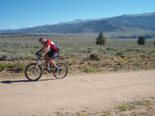 Leadville 100 Bottom of Columbine Climb Outbound