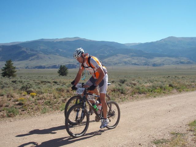 Leadville 100 Bottom of Columbine Climb Outbound