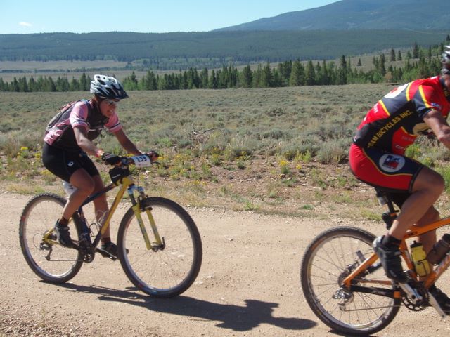 Leadville 100 Bottom of Columbine Climb Outbound