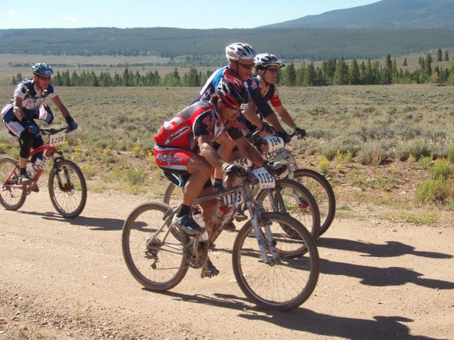 Leadville 100 Bottom of Columbine Climb Outbound