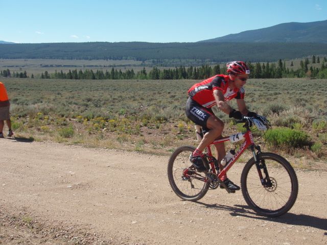 Leadville 100 Bottom of Columbine Climb Outbound