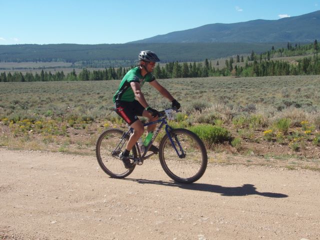 Leadville 100 Bottom of Columbine Climb Outbound