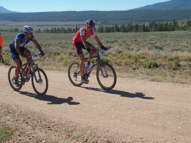 Leadville 100 Bottom of Columbine Climb Outbound