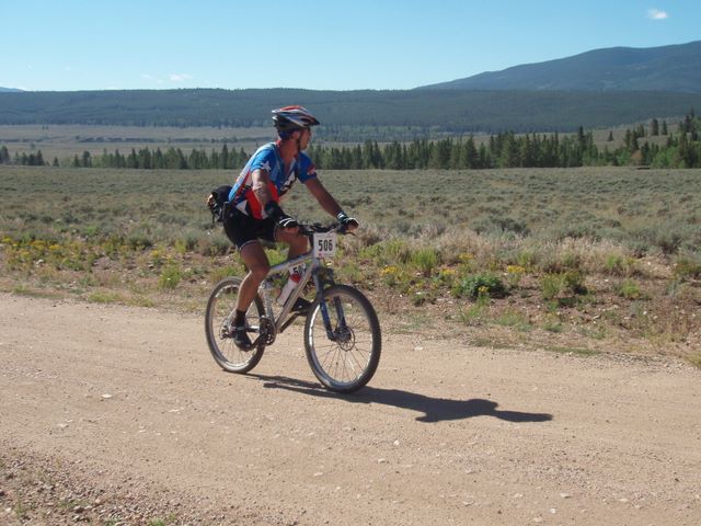 Leadville 100 Bottom of Columbine Climb Outbound