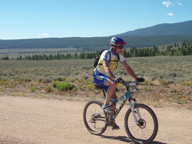 Leadville 100 Bottom of Columbine Climb Outbound