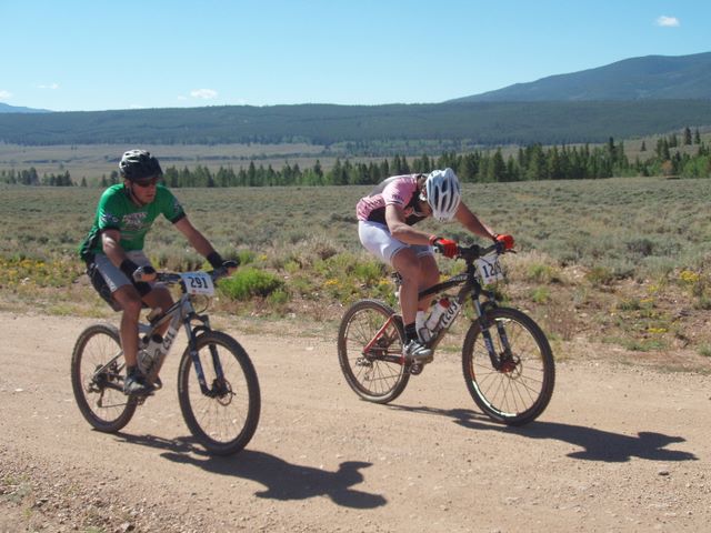 Leadville 100 Bottom of Columbine Climb Outbound