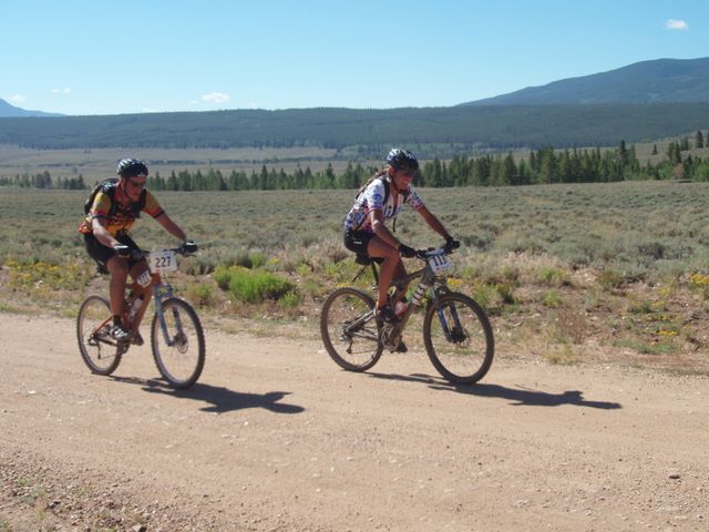 Leadville 100 Bottom of Columbine Climb Outbound