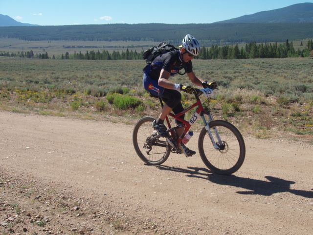 Leadville 100 Bottom of Columbine Climb Outbound