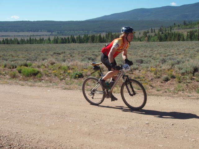 Leadville 100 Bottom of Columbine Climb Outbound