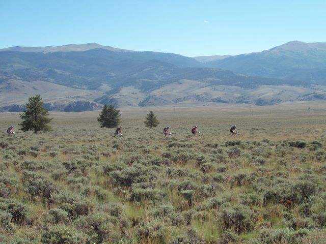 Leadville 100 Bottom of Columbine Climb Outbound