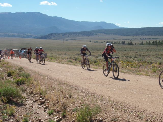 Leadville 100 Bottom of Columbine Climb Outbound