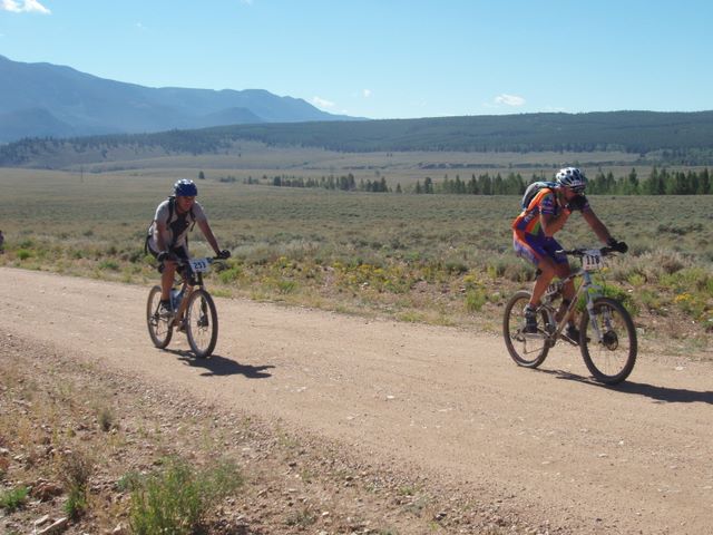 Leadville 100 Bottom of Columbine Climb Outbound