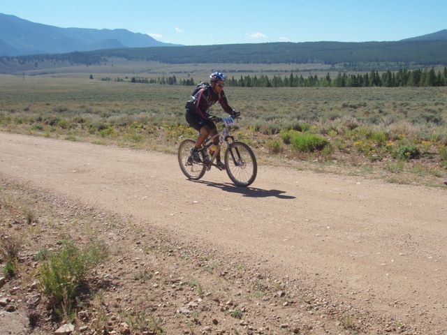 Leadville 100 Bottom of Columbine Climb Outbound