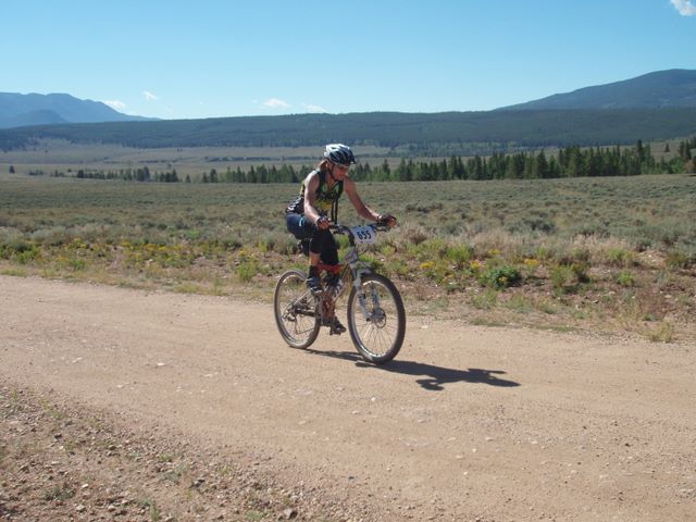 Leadville 100 Bottom of Columbine Climb Outbound