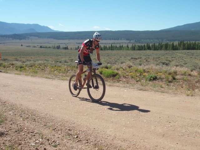 Leadville 100 Bottom of Columbine Climb Outbound