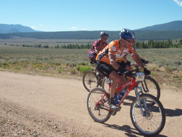 Leadville 100 Bottom of Columbine Climb Outbound