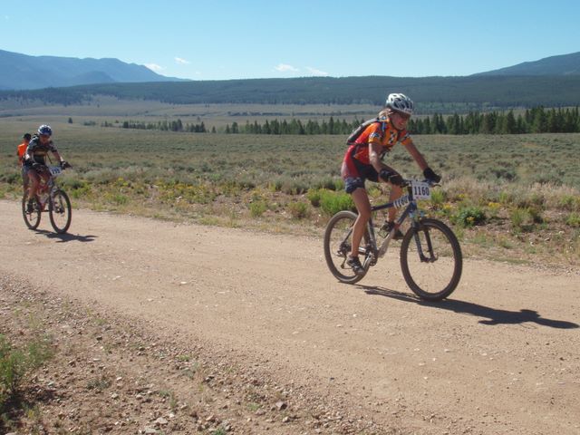 Leadville 100 Bottom of Columbine Climb Outbound