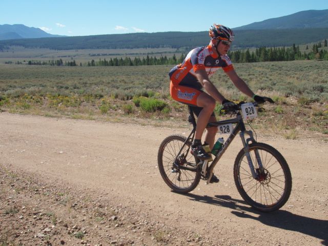 Leadville 100 Bottom of Columbine Climb Outbound