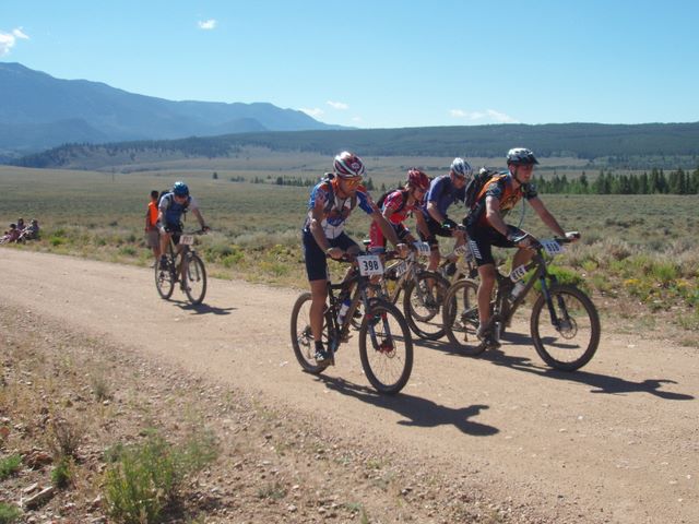 Leadville 100 Bottom of Columbine Climb Outbound