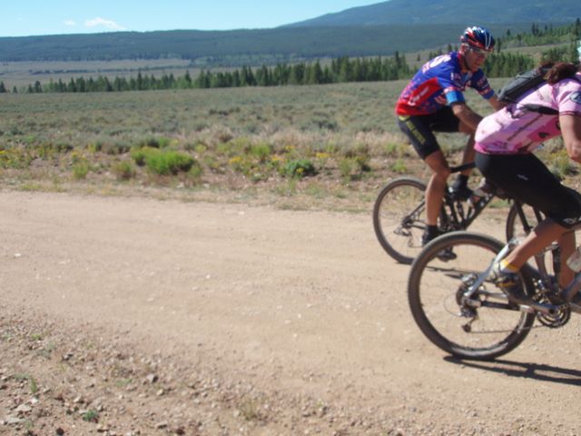 Leadville 100 Bottom of Columbine Climb Outbound