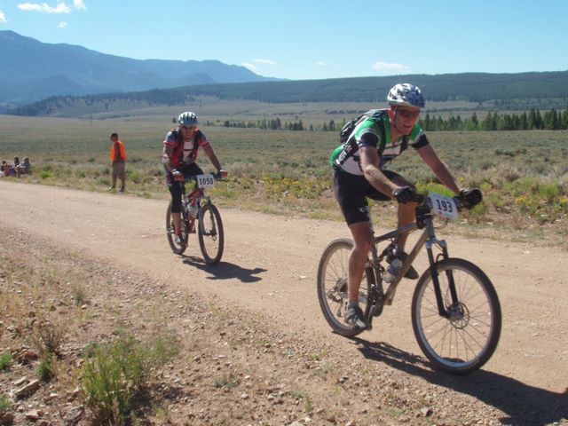 Leadville 100 Bottom of Columbine Climb Outbound