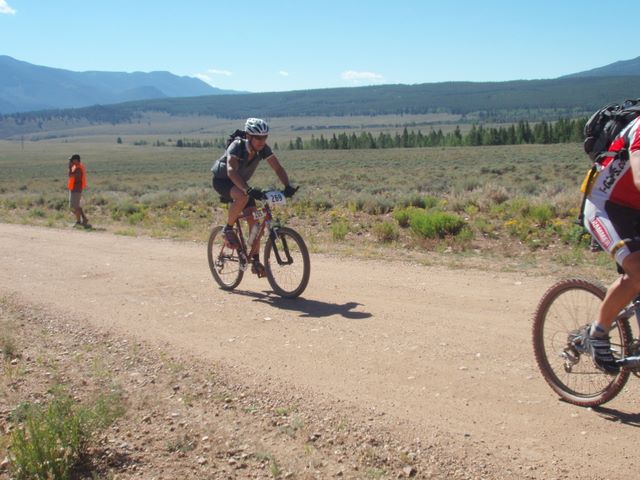 Leadville 100 Bottom of Columbine Climb Outbound