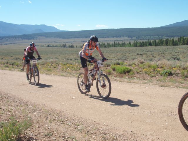 Leadville 100 Bottom of Columbine Climb Outbound