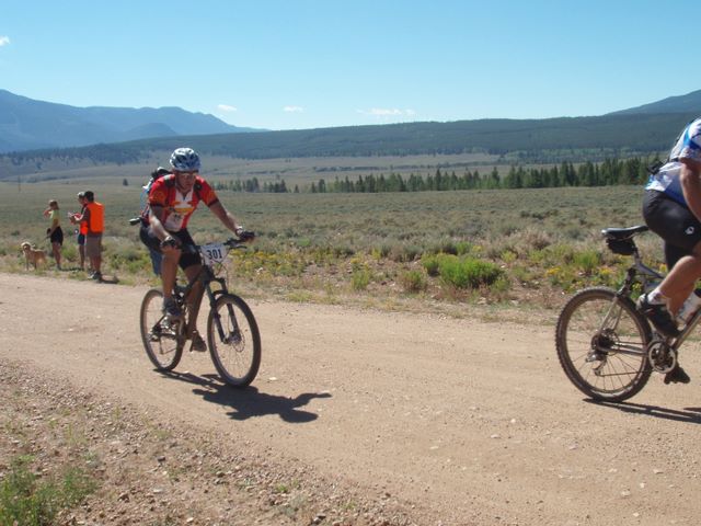 Leadville 100 Bottom of Columbine Climb Outbound