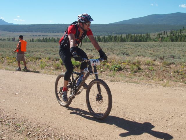 Leadville 100 Bottom of Columbine Climb Outbound