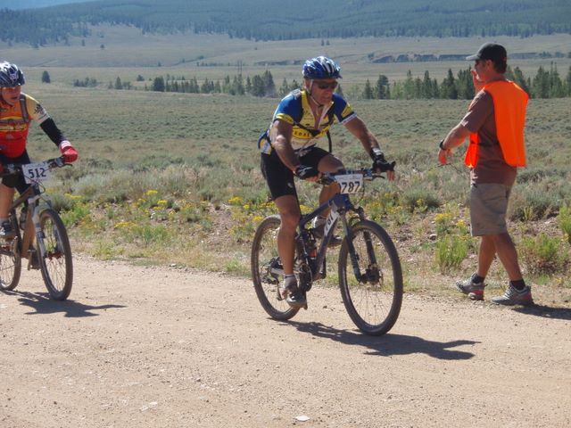 Leadville 100 Bottom of Columbine Climb Outbound