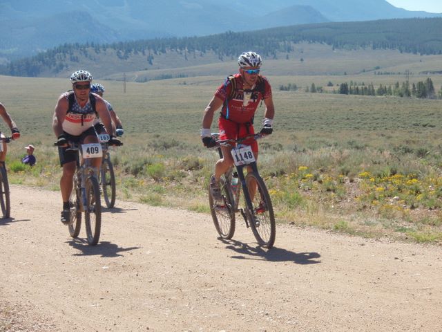 Leadville 100 Bottom of Columbine Climb Outbound