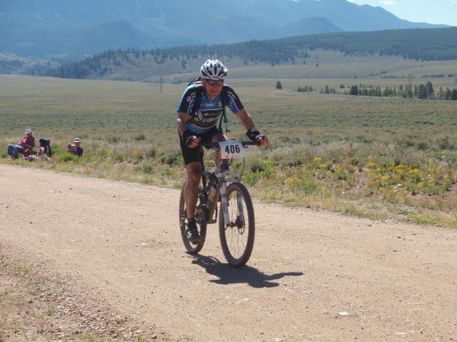 Leadville 100 Bottom of Columbine Climb Outbound